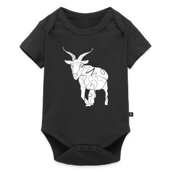 Goat - Baby Premium short-sleeve bodysuit - black - Front