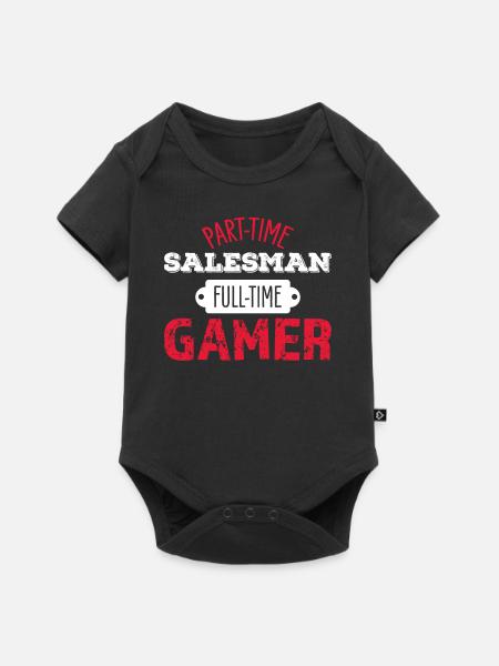 Verkäufer Gaming - Baby Premium Kurzarmbody - Schwarz