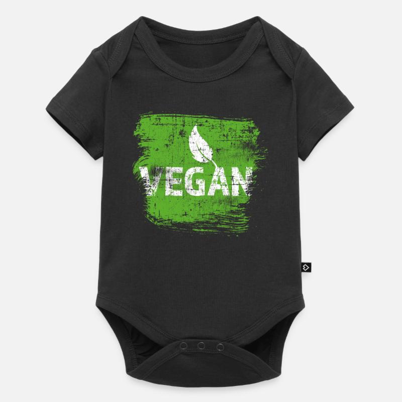 Vegan - Body à manches courtes Premium Bébé - noir