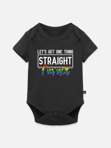 Lgbt - Baby Premium Kurzarmbody - Schwarz