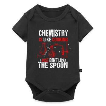 chimie - Body à manches courtes Premium Bébé - noir - Devant