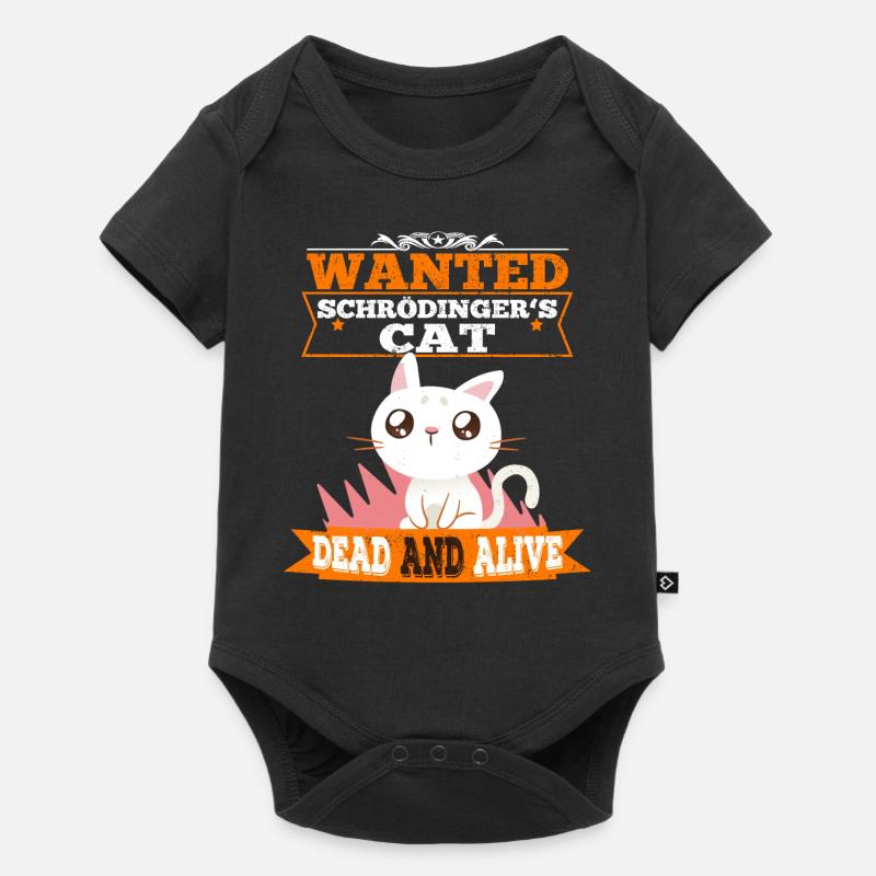 Le chat de Schrödinger chat mignon physique quantique - Body à manches courtes Premium Bébé - noir
