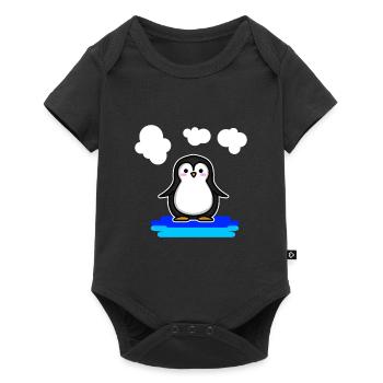Penguin Cute animal - Baby Premium short-sleeve bodysuit - black - Front