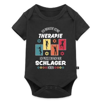 Schlager - Baby Premium Kurzarmbody - Schwarz - Vorne