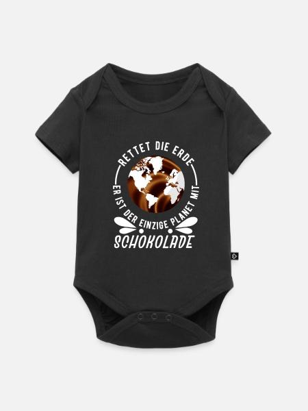 Klimawandel - Baby Premium Kurzarmbody - Schwarz