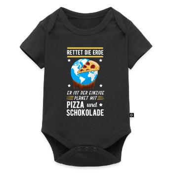 Klimawandel - Baby Premium Kurzarmbody - Schwarz - Vorne