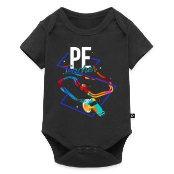 physical education teacher - Baby Premium short-sleeve bodysuit - black - Front