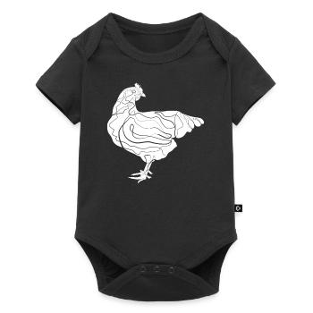 Poulet - Body à manches courtes Premium Bébé - noir - Devant