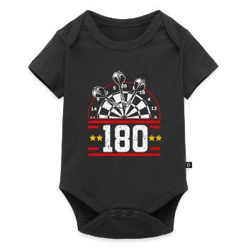 Dart - Baby Premium Kurzarmbody - Schwarz - Vorne