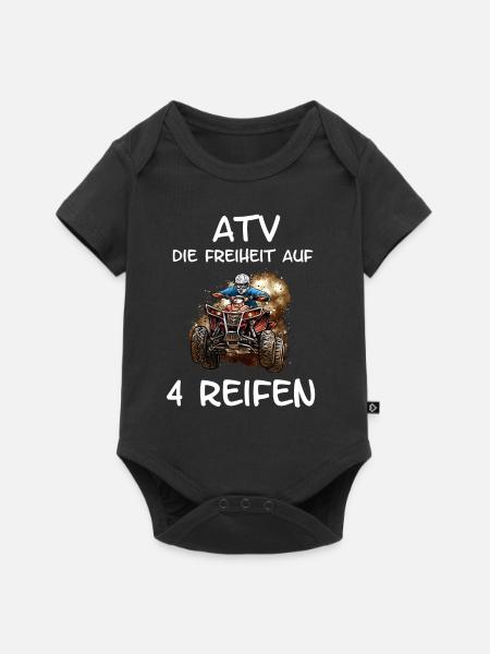 ATV Quad Offroad - Baby Premium Kurzarmbody - Schwarz