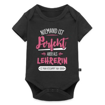 Lehrerin - Baby Premium Kurzarmbody - Schwarz - Vorne