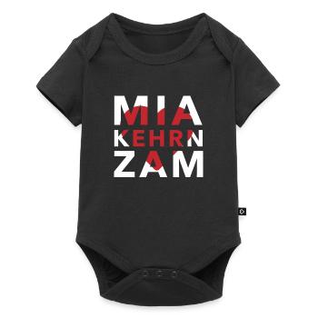 Mia kehrn zam Polterabend Junggeselle Geschenkidee - Baby Premium Kurzarmbody - Schwarz - Vorne