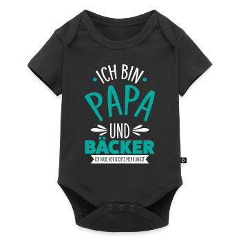 Boulanger Papa - Body à manches courtes Premium Bébé - noir - Devant