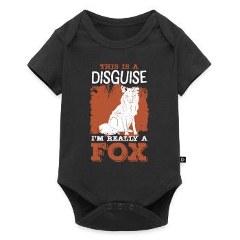 Fuchs - Baby Premium Kurzarmbody - Schwarz - Vorne