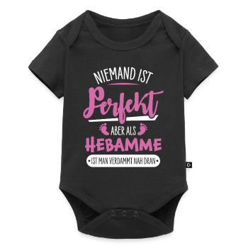 Midwife - Baby Premium short-sleeve bodysuit - black - Front