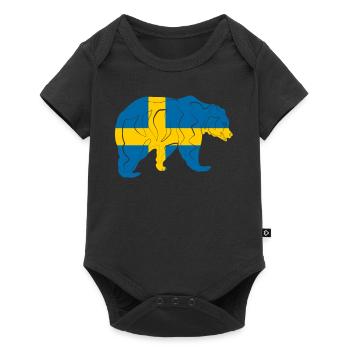 Suède - Body à manches courtes Premium Bébé - noir - Devant