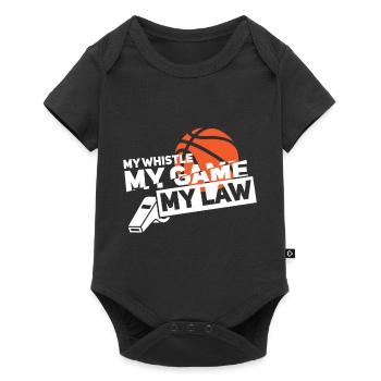Basketball Referee Gift | ref - Baby Premium short-sleeve bodysuit - black - Front