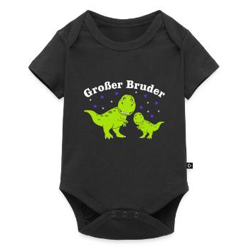 Bald Großer Bruder Ich Bin Großer Bruder - Baby Premium Kurzarmbody - Schwarz - Vorne