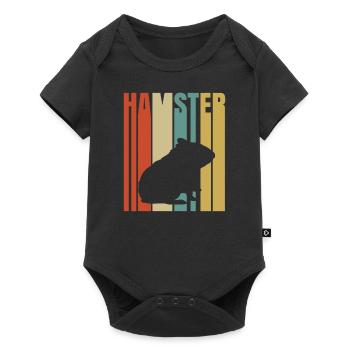 Hamster - Baby Premium Kurzarmbody - Schwarz - Vorne