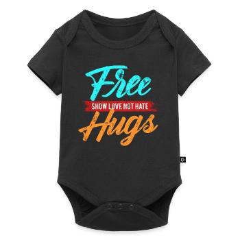 Umarmung Liebe - Baby Premium Kurzarmbody - Schwarz - Vorne