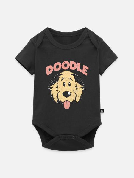 Doodle - Baby Premium Kurzarmbody - Schwarz