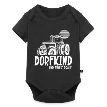 Dorfkind Sprüche design von Dorfkind Acker by - Baby Premium short-sleeve bodysuit - black - Front