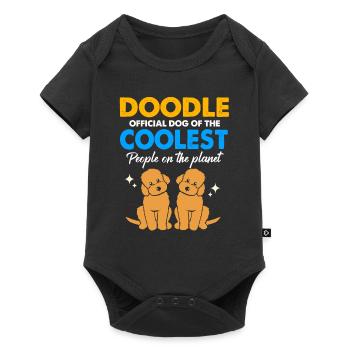 Doodle Dog Goldendoodle Golden Retriever Poodle - Baby Premium short-sleeve bodysuit - black - Front