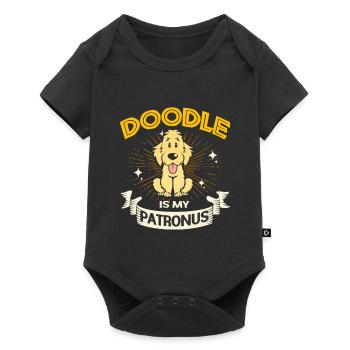 Doodle Dog Goldendoodle Golden Retriever Poodle - Baby Premium short-sleeve bodysuit - black - Front