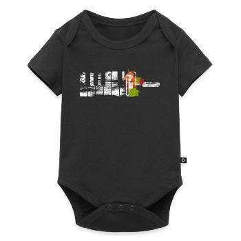 Klavier - Baby Premium Kurzarmbody - Schwarz - Vorne