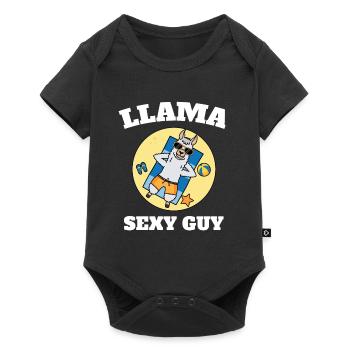 Llama Spiritual Man | Cute and Funny Llama Gift, - Baby Premium short-sleeve bodysuit - black - Front
