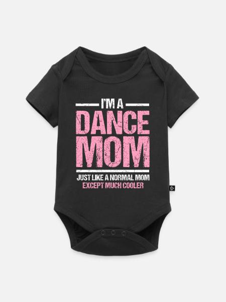 Tanz Mama Tanzen Mutter Disco Geschenk - Baby Premium Kurzarmbody - Schwarz