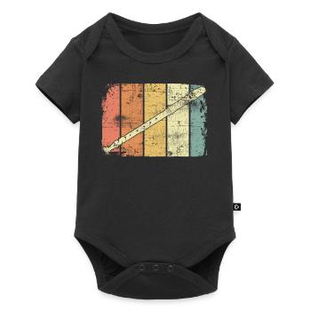 Flute - Baby Premium short-sleeve bodysuit - black - Front