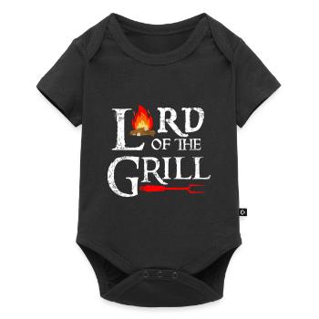 Lord of the grill - Baby Premium short-sleeve bodysuit - black - Front