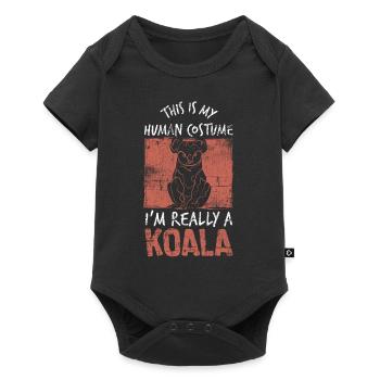 Koala Costume - Baby Premium short-sleeve bodysuit - black - Front