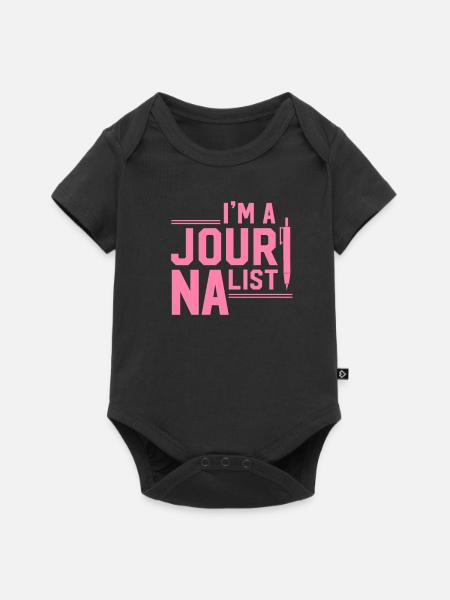 Journalistin - Baby Premium Kurzarmbody - Schwarz