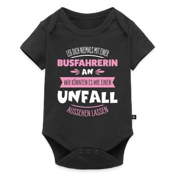 Busfahrerin - Baby Premium Kurzarmbody - Schwarz - Vorne