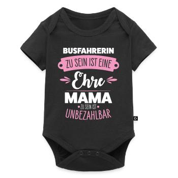 Busfahrerin Mama - Baby Premium Kurzarmbody - Schwarz - Vorne