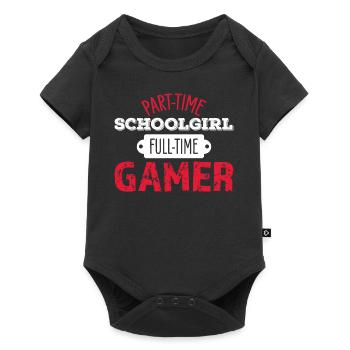 Schülerin Parier Gamer - Body à manches courtes Premium Bébé - noir - Devant