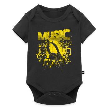 Music - Baby Premium short-sleeve bodysuit - black - Front