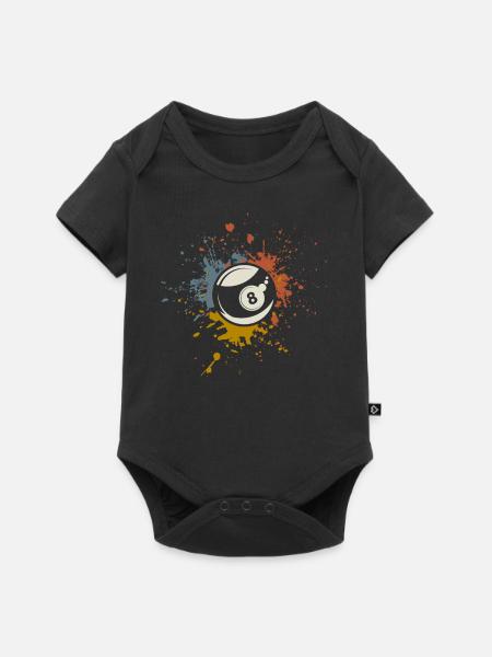 Billard - Baby Premium Kurzarmbody - Schwarz