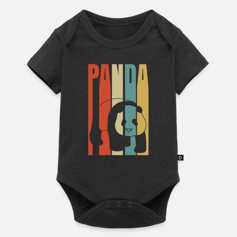 Panda - Body à manches courtes Premium Bébé - noir