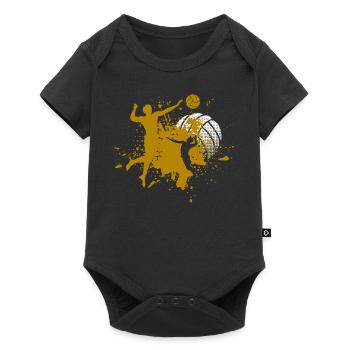 Volleyball - Baby Premium short-sleeve bodysuit - black - Front