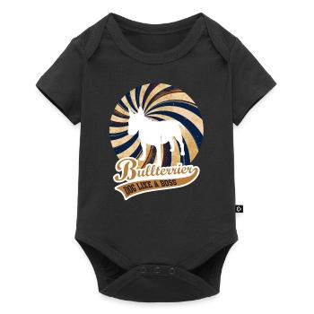 Bull Terrier - Dog Like A Boss, Bull Terrier, Dog - Baby Premium short-sleeve bodysuit - black - Front