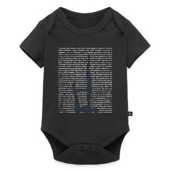 Akroyoga Geschenk - Baby Premium Kurzarmbody - Schwarz - Vorne