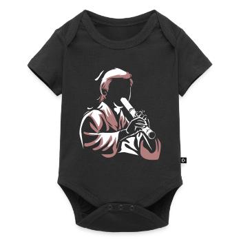 Shakuhachi Cadeau - Body à manches courtes Premium Bébé - noir - Devant
