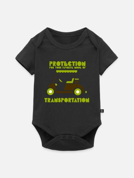 Golfspiel Golf Cart Transportation - Baby Premium Kurzarmbody - Schwarz