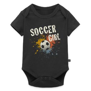 Football filles - Body à manches courtes Premium Bébé - noir - Devant