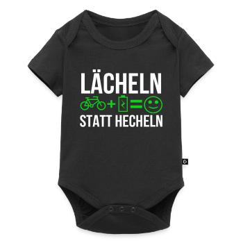 E bike - Baby Premium short-sleeve bodysuit - black - Front
