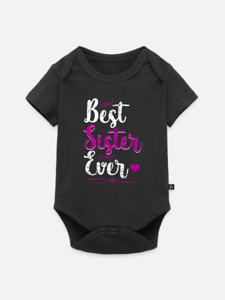 Beste Schwester - Baby Premium Kurzarmbody - Schwarz
