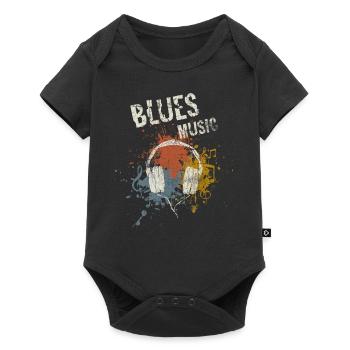 Blues - Baby Premium Kurzarmbody - Schwarz - Vorne